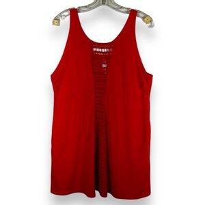 4 for $40 SALE! Swim By Cacique Perforated Coverup Dress, Bright Orange, 14/16